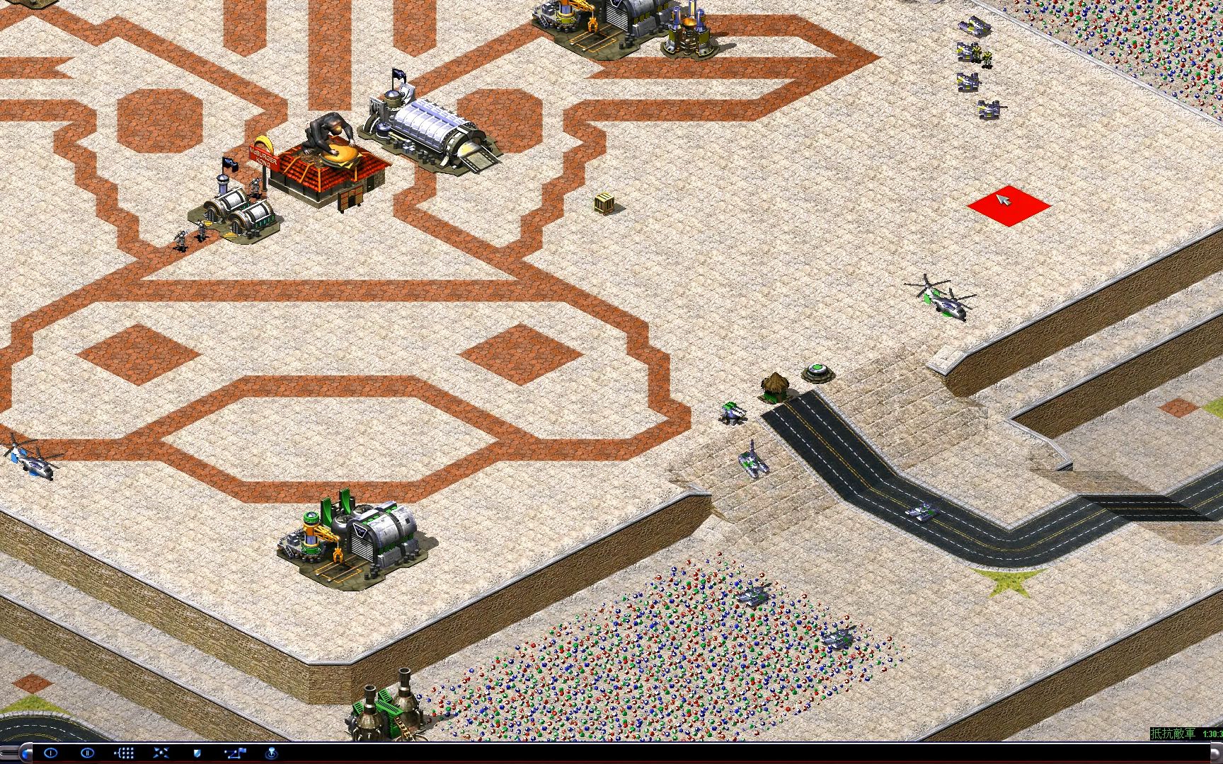 红警2防守图--牛肉堡王全教学(包教包会,60帧)_哔哩哔哩bilibili_红色