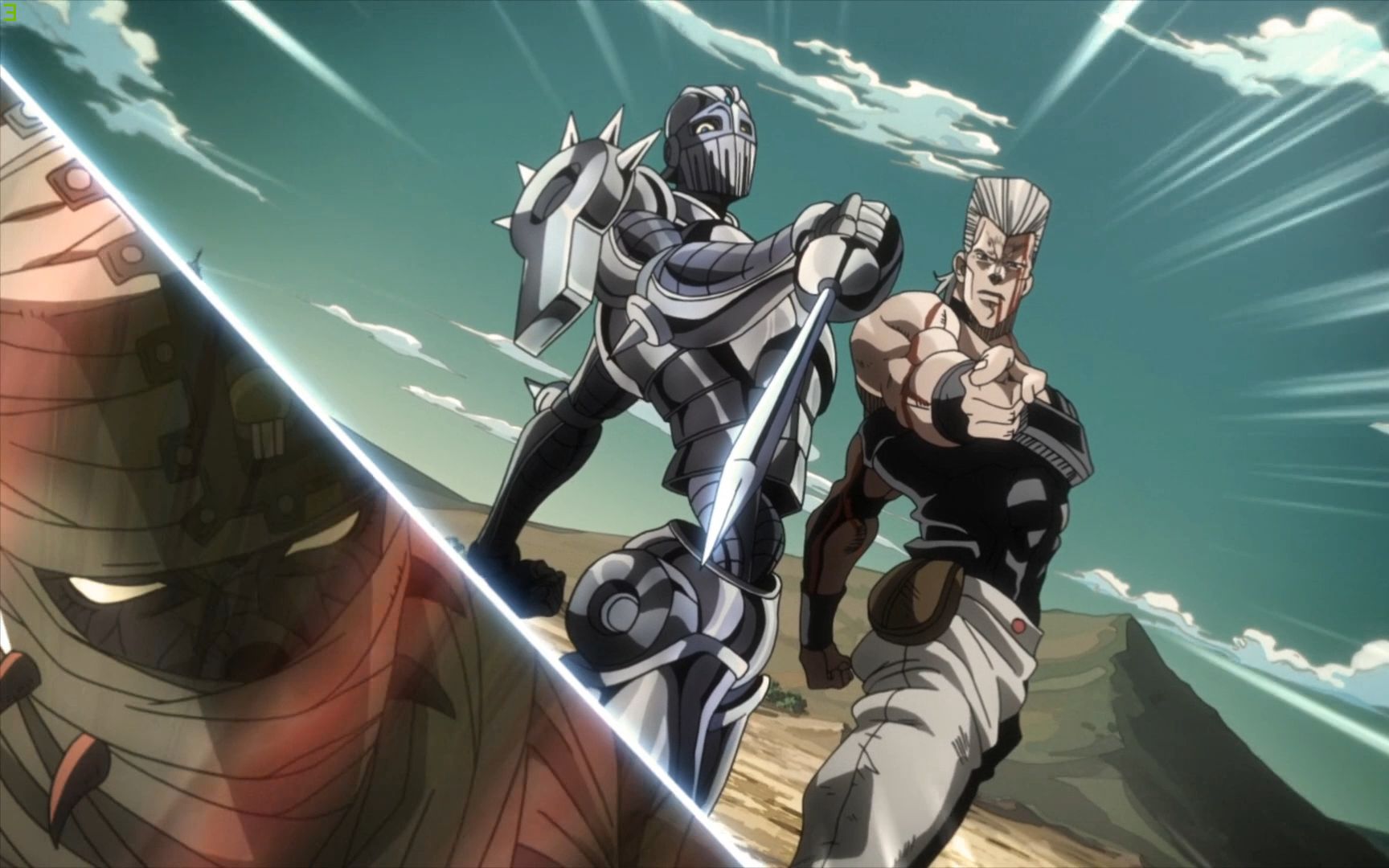 活动作品jojo国语日语对比波鲁那雷夫的正义演讲对决倒吊男