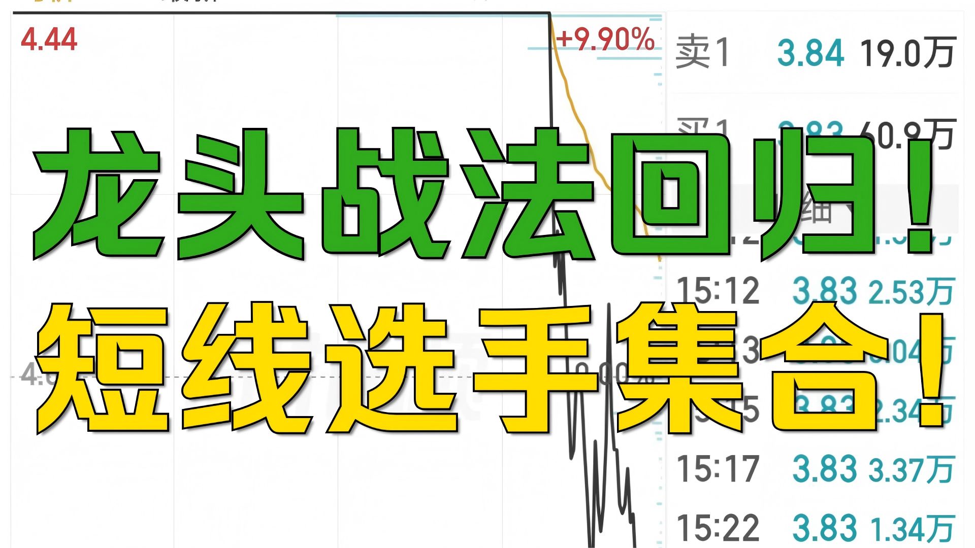 超级大轮动！A股绞肉机！龙头战法！超短选手回归！趋势等待！