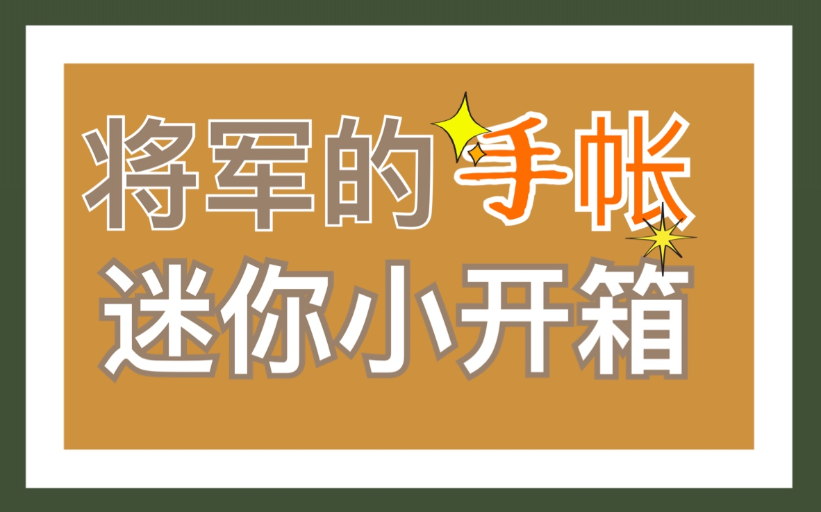 大将军的手账 手账迷你开箱 阿里巴巴好地方哔哩哔哩bilibili