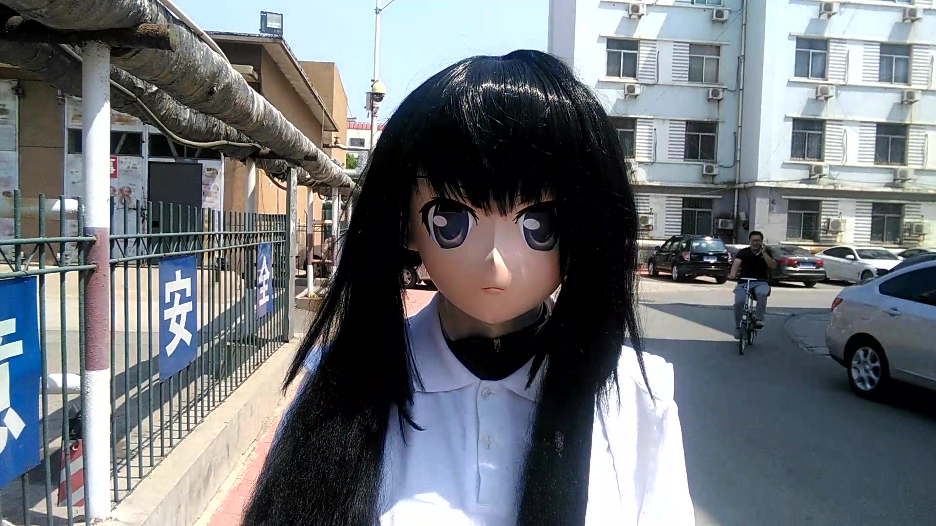 vlog乳胶kigurumi炎热夏日逛街