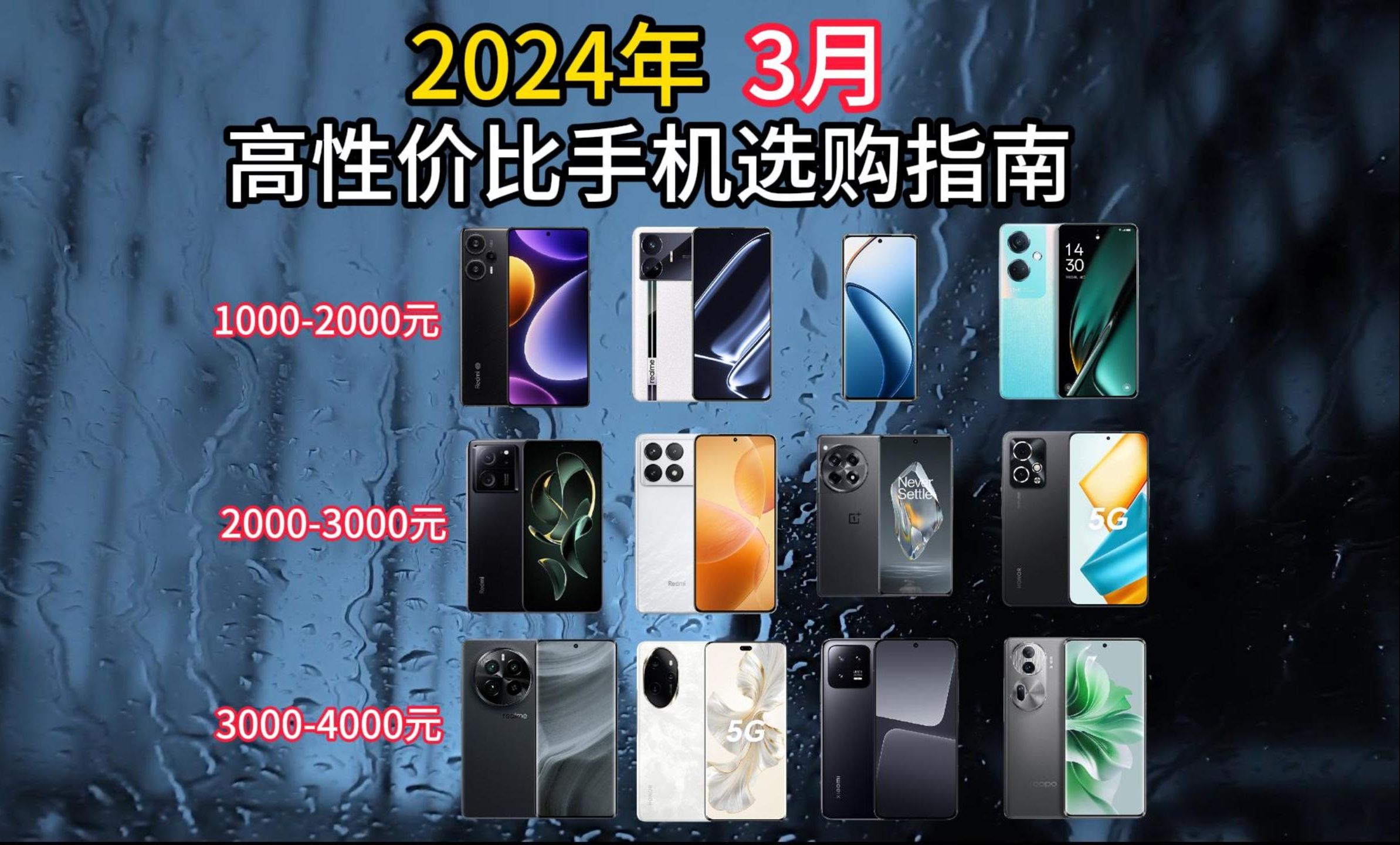 2024年3月,高性价比手机推荐,拍照手机推荐|华为 小米 oppo vivo 真我