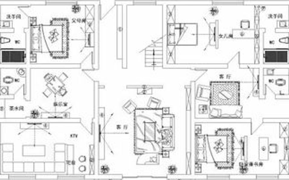 自建房CAD户型图分析讲解哔哩哔哩bilibili