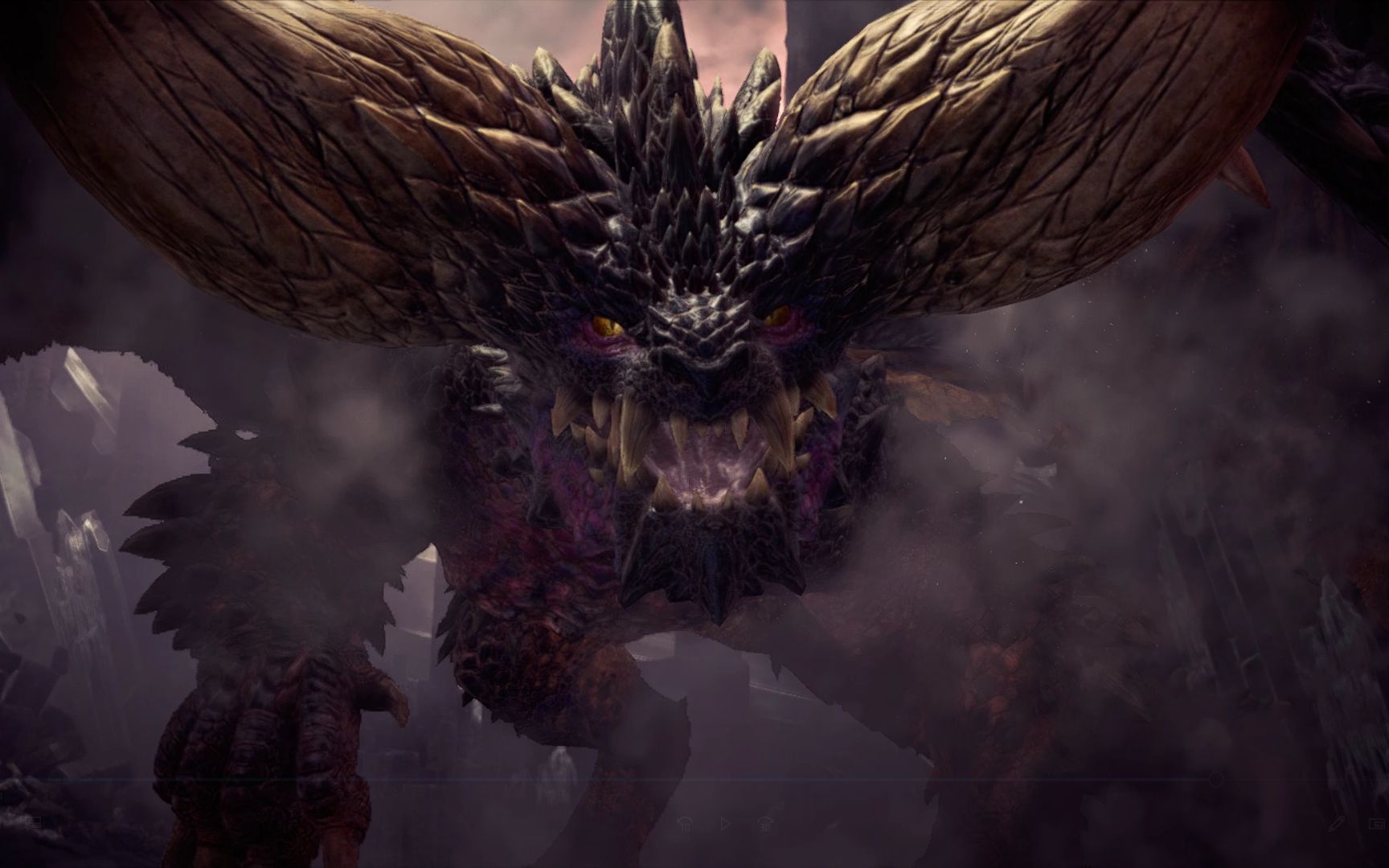 《怪物猎人世界》狩猎灭尽龙,凶神恶煞的灭尽龙