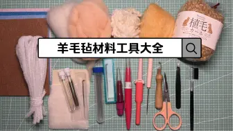 【羊毛毡材料工具大全】｜三年羊毛毡制作经验总结｜长视频纯干货分享