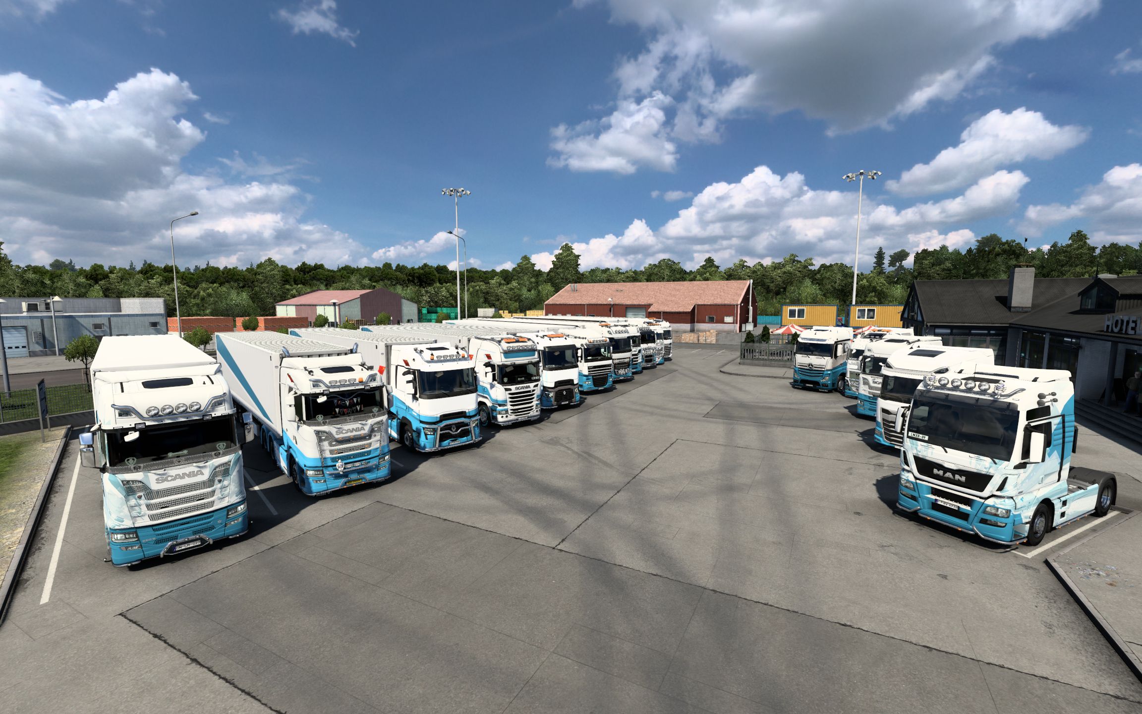 欧洲卡车模拟2:龙门车队日常新人审核联运呀!_单机游戏热门视频