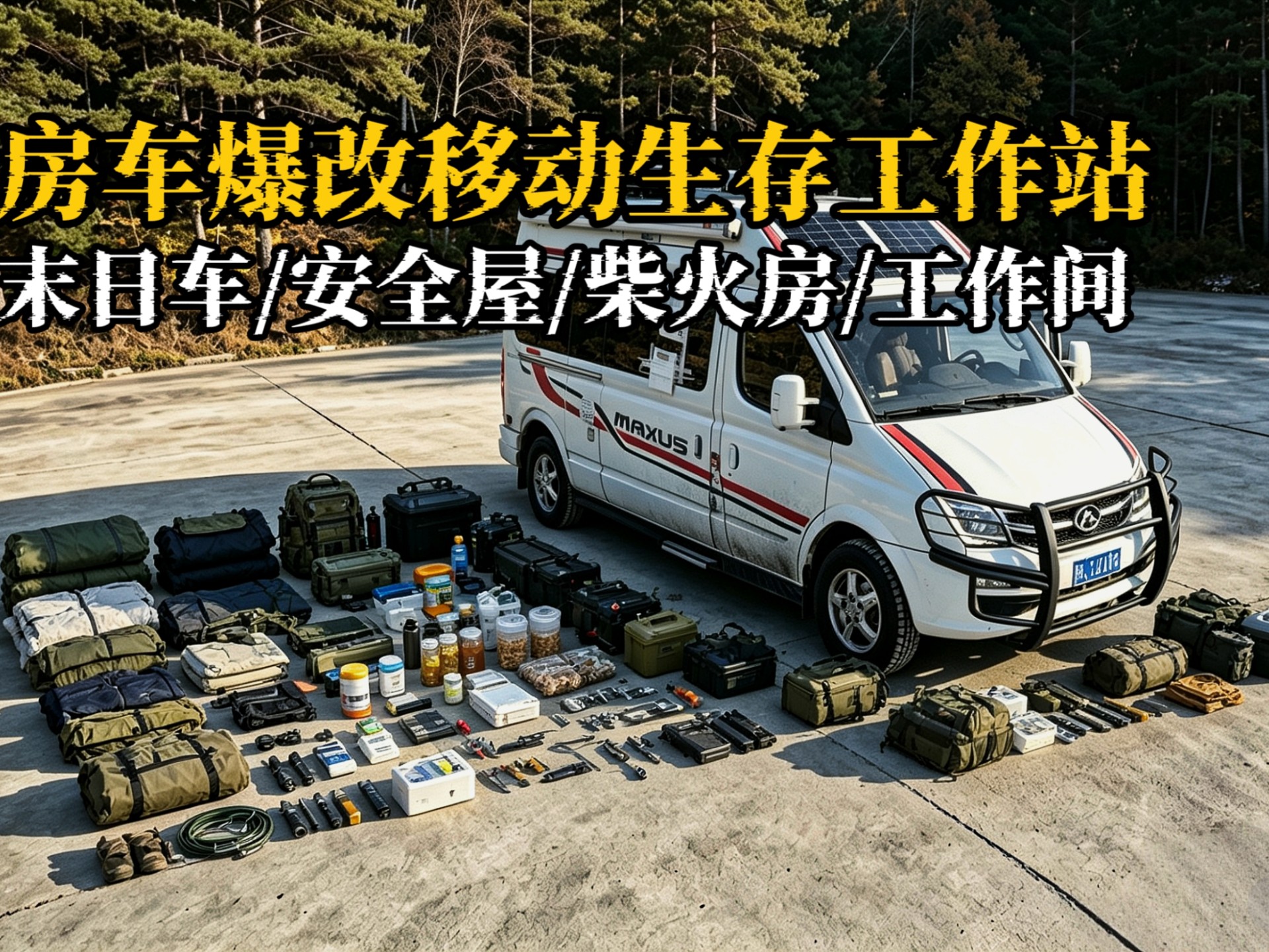 深度拆解我的末日房车2.0，从旅居车到暴雪生存堡垒再到户外工作跑路车，打造梦想露营房车