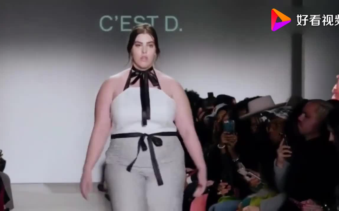 胖也是一种美,大码模特穿搭有范,走秀也是一道靓丽的风景