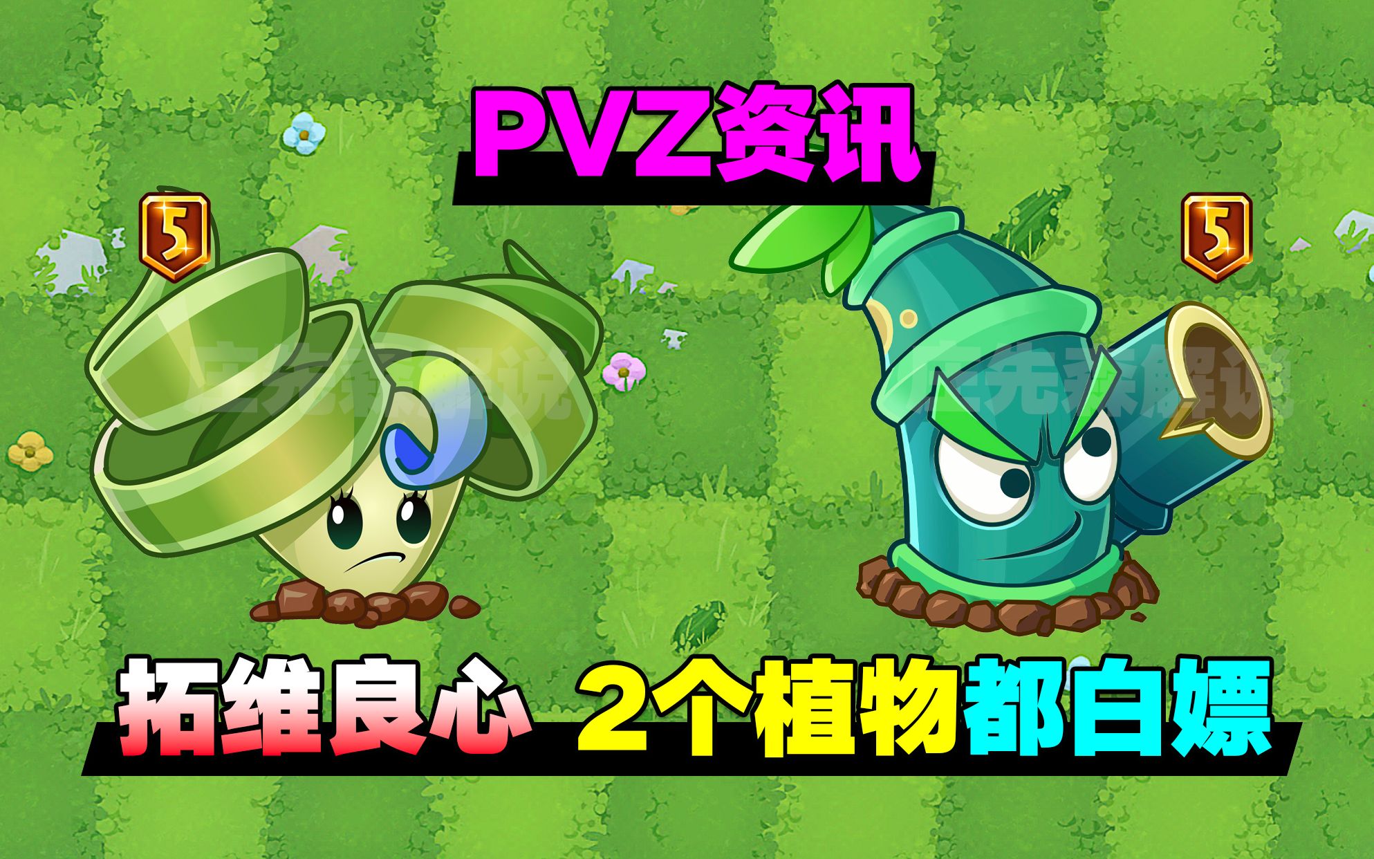 [图]PVZ资讯：拓维良心！2个新植物都能白嫖！