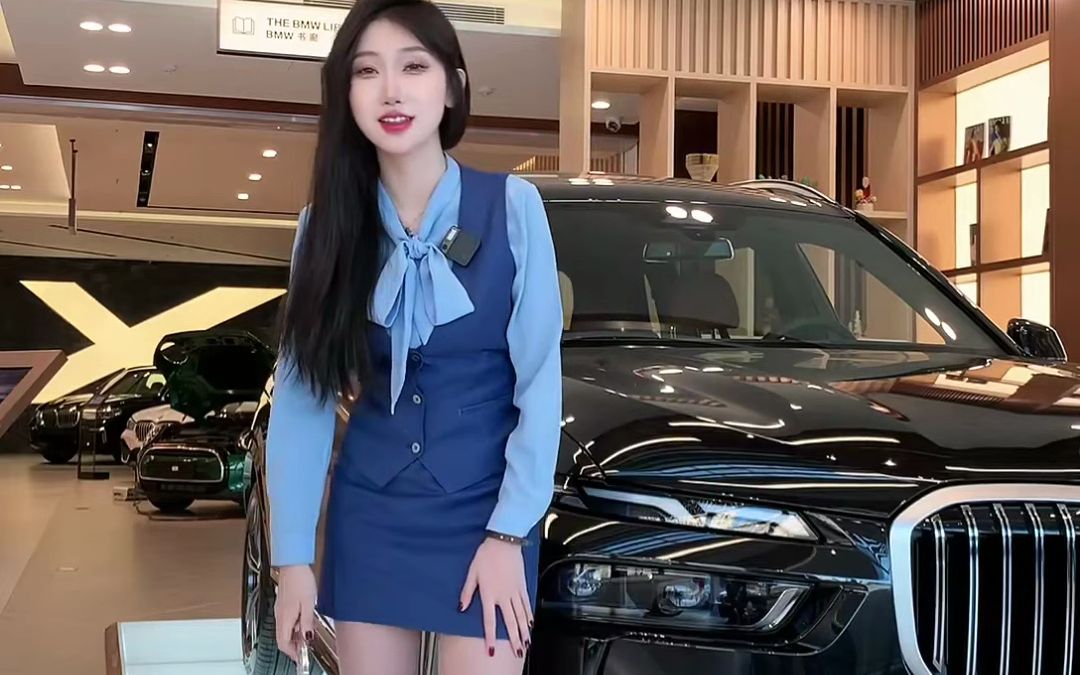 抖音车模丝袜女主播直播卖车 #517
