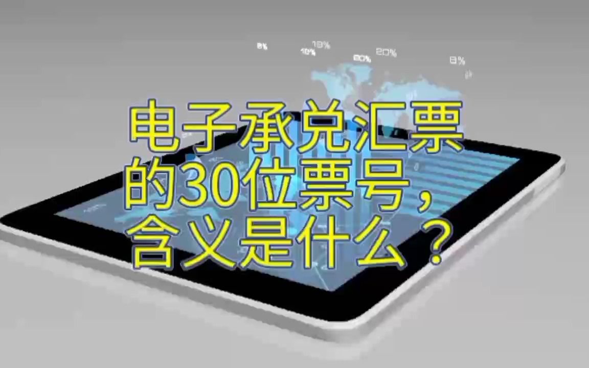 电子承兑汇票的30位票号,含义是什么?哔哩哔哩bilibili