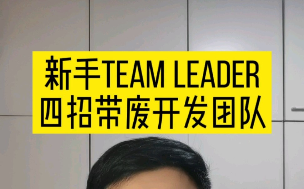 新手team leader四招带废一个开发团队哔哩哔哩bilibili