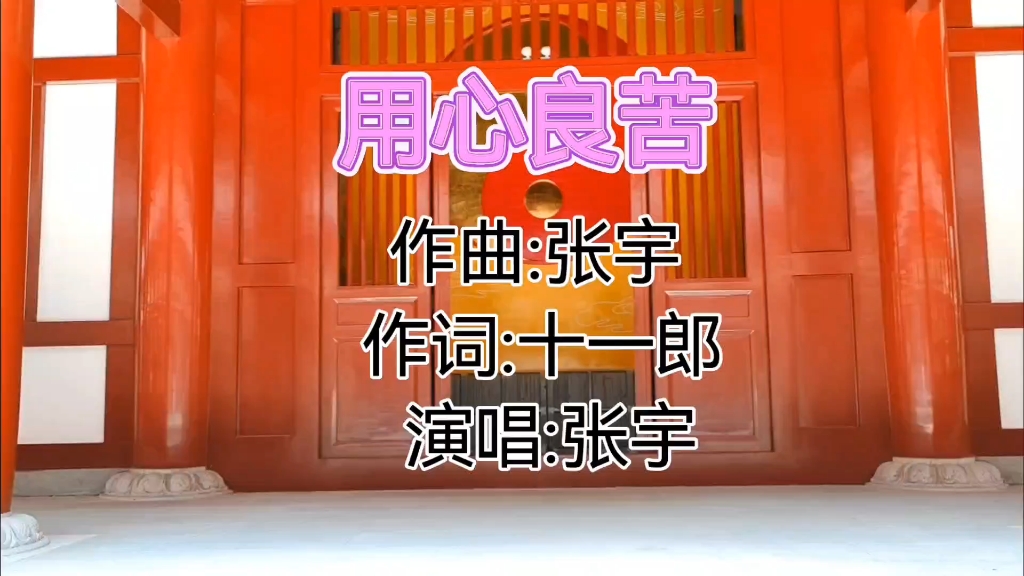 [图]《用心良苦》#张宇#一人一首成名曲#怀旧经典#十一郎#流行乐坛的神雕侠侣