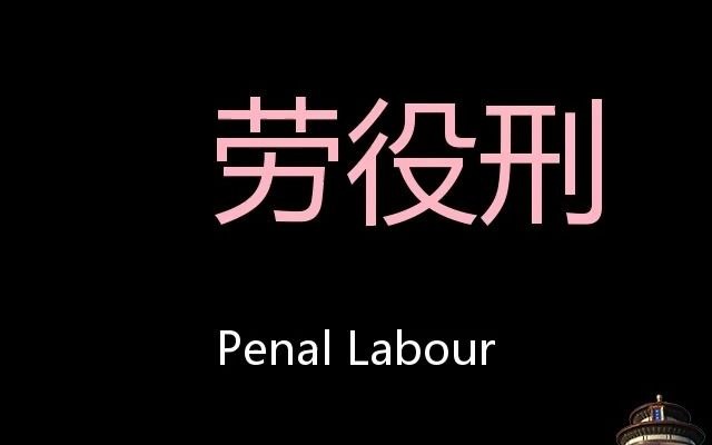 劳役刑 Chinese Pronunciation Penal labour哔哩哔哩bilibili