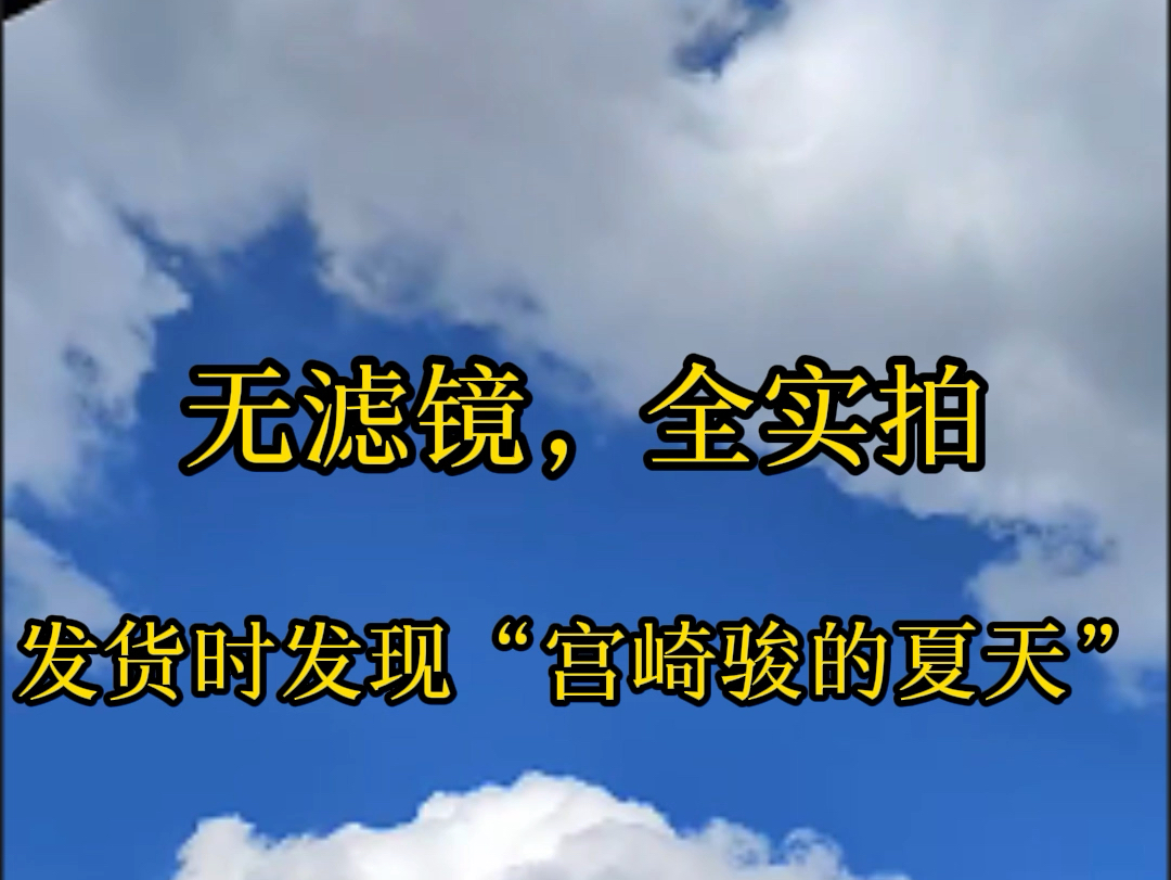 忙碌的发货途中,随意的抬头,感觉误入了“宫崎骏的夏天”~哔哩哔哩bilibili