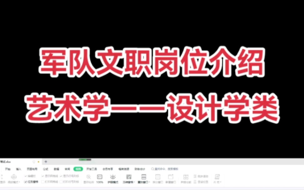 军队文职岗位介绍:艺术学——设计学类哔哩哔哩bilibili