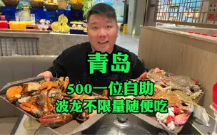 Download Video: 青岛500一位海鲜自助，波龙不限量，梭子蟹也挺肥！