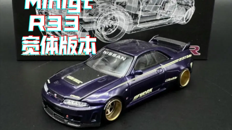 Mini GT x KAIDO HOUSE 1:64 - Nissan Skyline GT-R (R34) Kaido Works V2 l  Cinema Shot 4K 