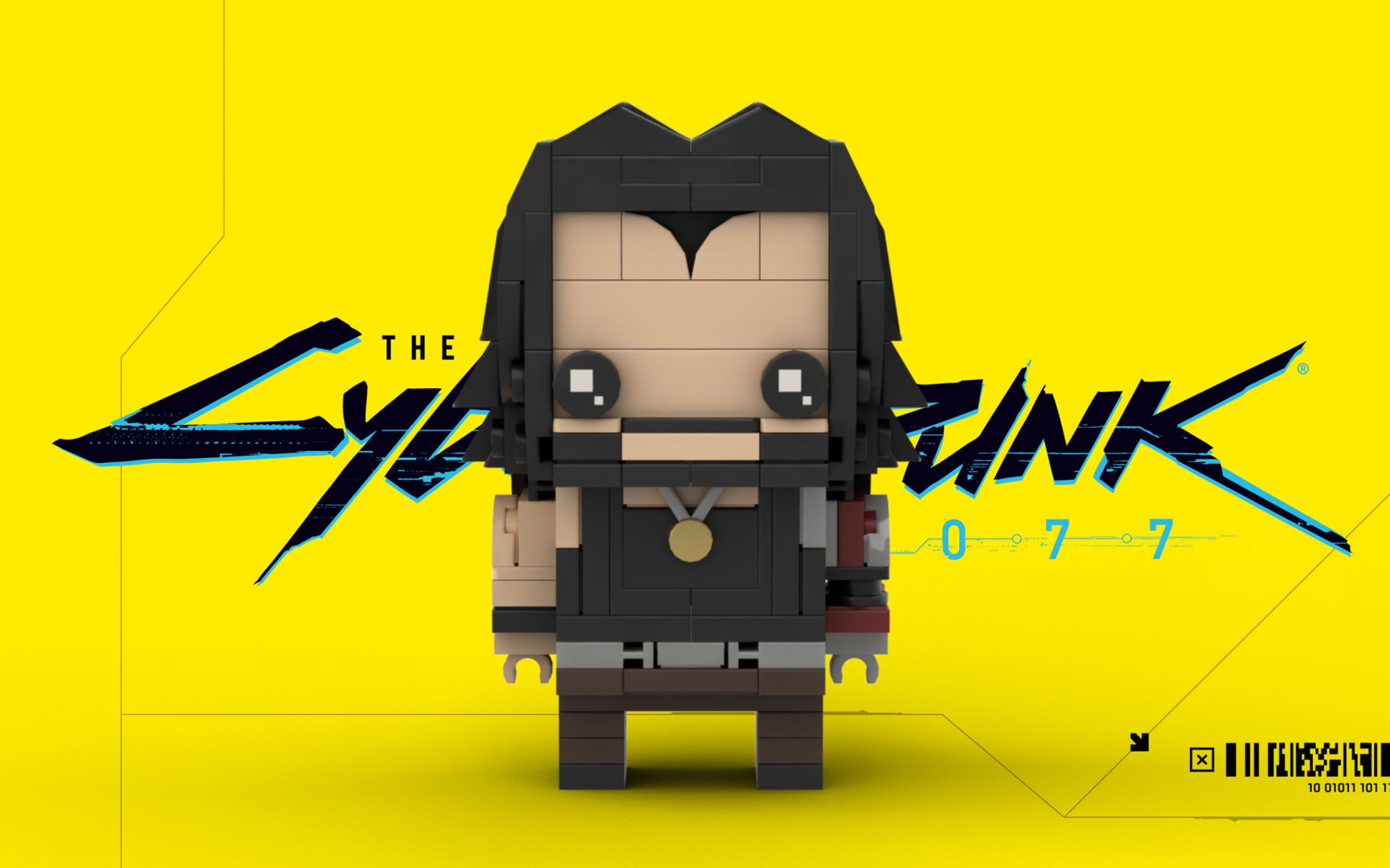 『图纸分享』赛博朋克2077/强尼·银手(乐高积木方头仔moc)