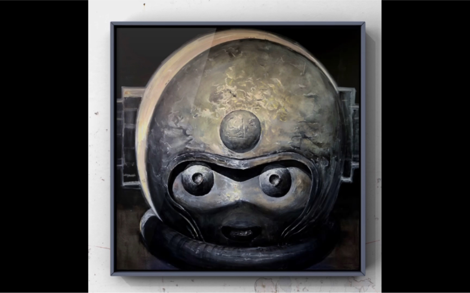 刘清路大型油画创作宇航员史记