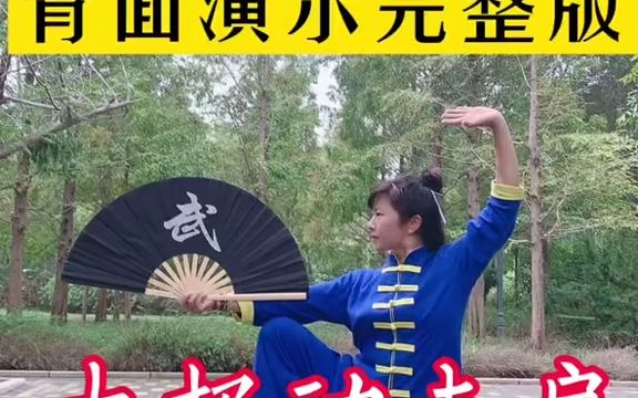 【武术运动】中华传统武术第一套功夫扇背面演示完整版哔哩哔哩bilibili