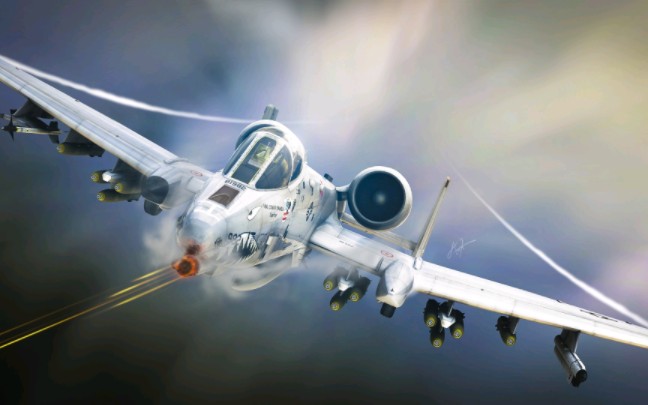 a10攻击机机炮舔地