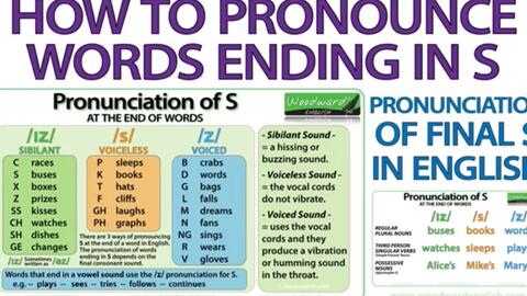 发音 S结尾到底如何发音 什么时候发z什么时候发s 哔哩哔哩