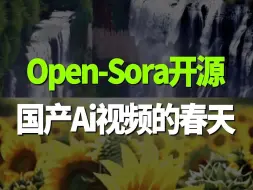 Скачать видео: 别等Sora了！Open sora全面开源！！一句话生成Ai大片！