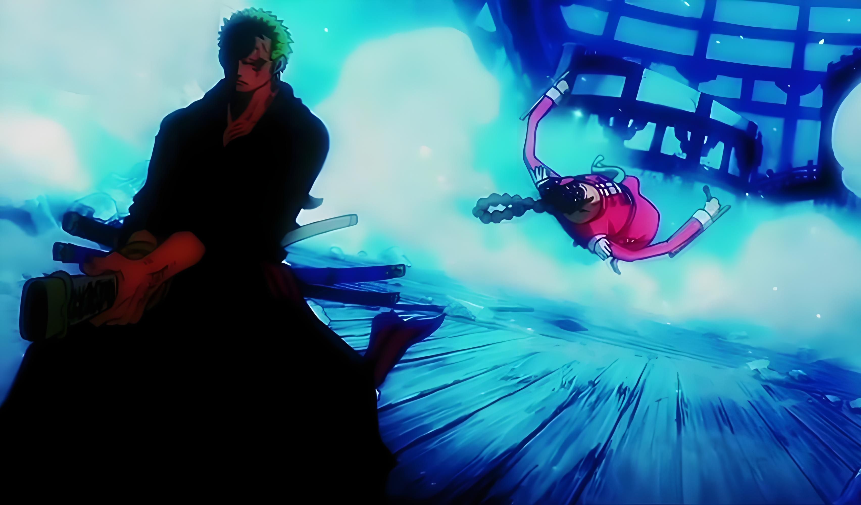 【1080p/60fps】看到阿菊断臂的索隆 愤怒秒杀阿普!