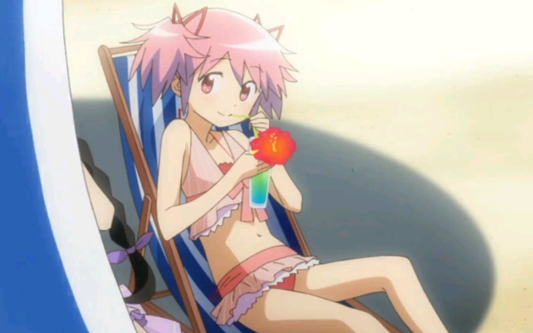 魔法少女小圆外传-魔法纪录手游:20抽抽到泳装晓美焰,开心.