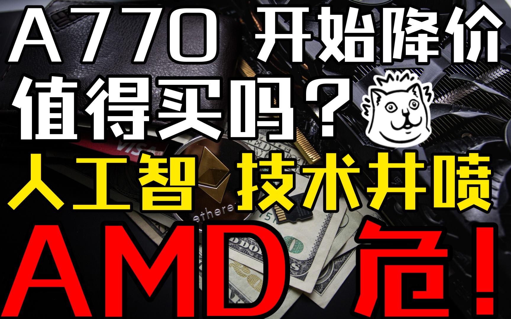 AMD 危!A770七折你会买吗?人工智能来了!—显卡&矿卡资讯/分析/监控【1月15日】哔哩哔哩bilibili