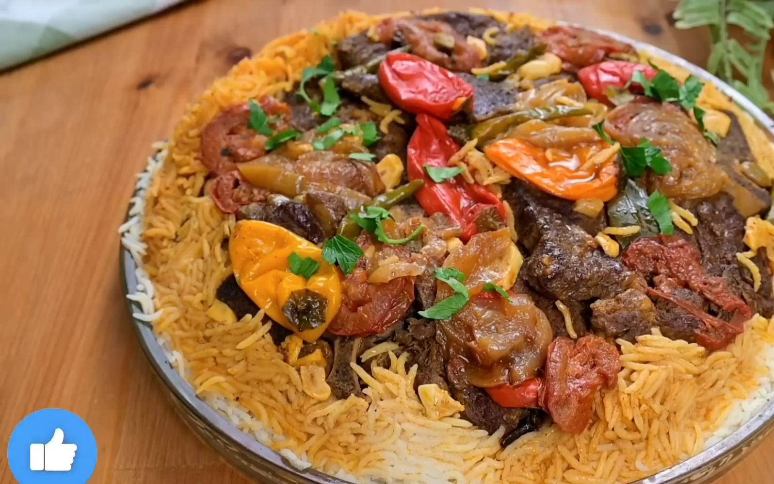 阿拉伯美食--牛肉手抓饭,看上去好有食欲--之前做的手抓饭老是出现水