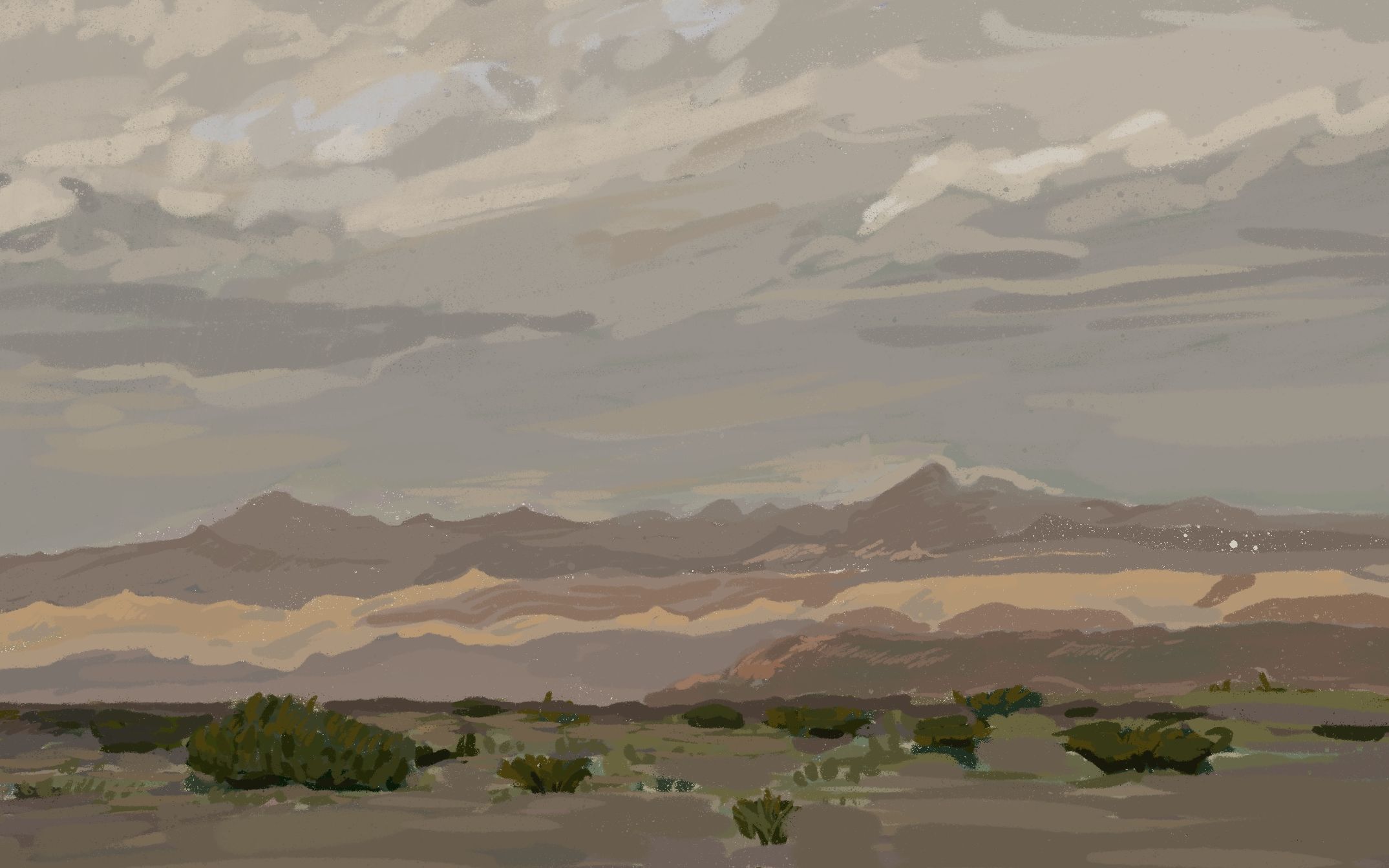 ipad *procreate 风景铺色