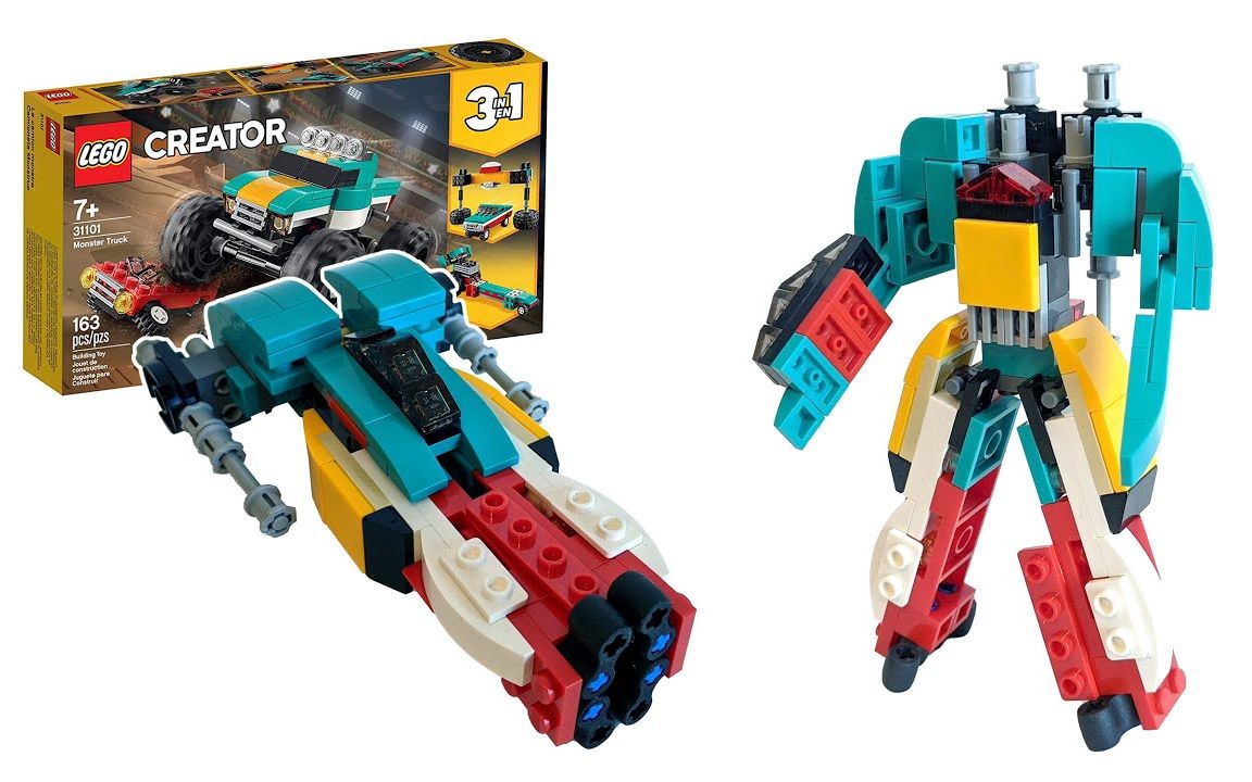 乐高moc教程 创意百变31011套内 变形金刚 拼搭指南_哔哩哔哩 (゜-゜)