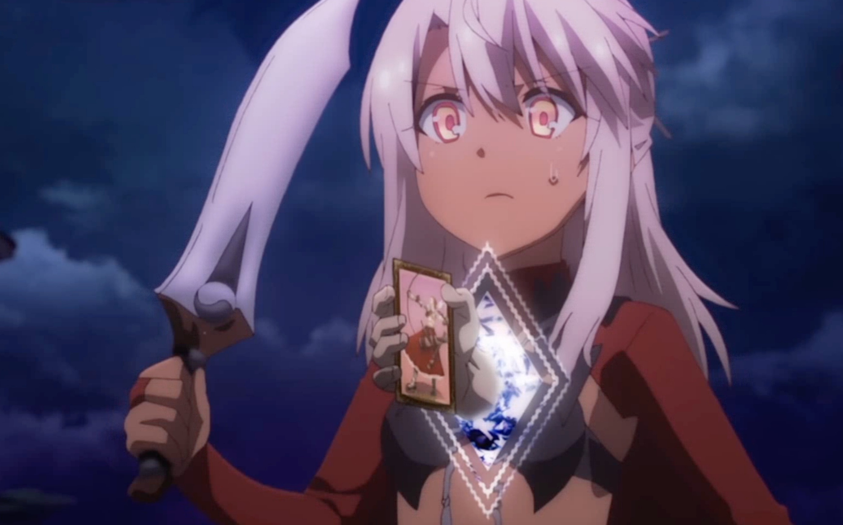 魔伊新剧场版:archer卡被毁,小黑下线,小黑用起源弹和大流士同归于尽!