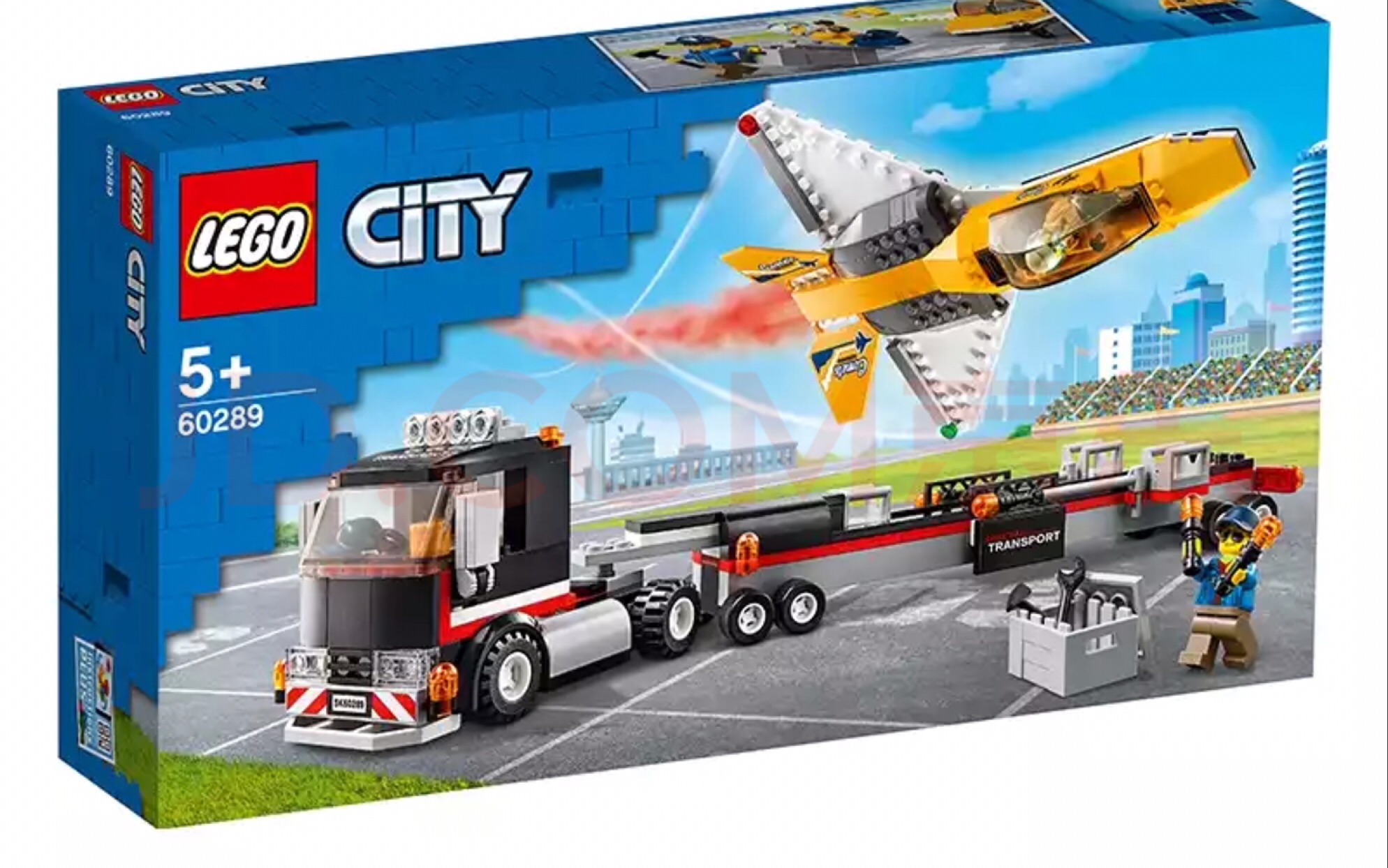 乐高lego 城市组 60289 空中特技喷气飞机运输车 2021年速拼评测_哔哩