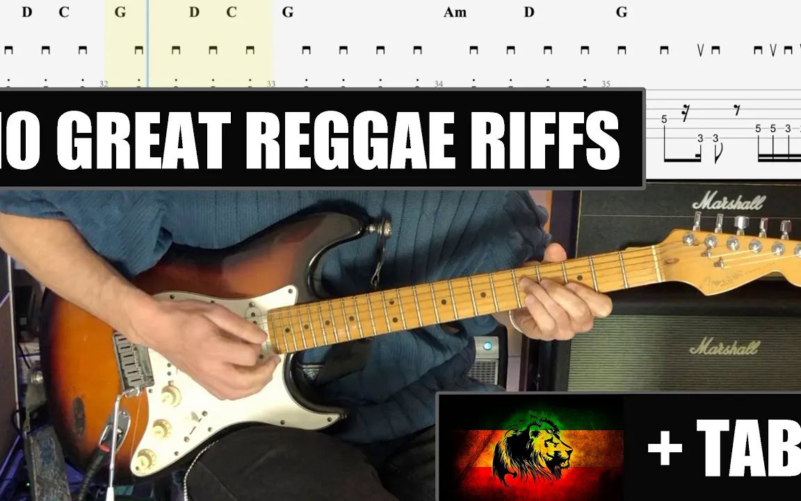 [图]【附谱】十个值得练习的雷鬼Riff 10 Great Reggae Riffs + TAB