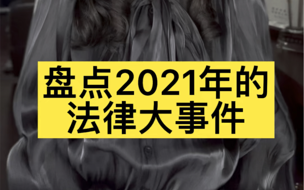 法学生刘大大带你盘点2021年的法律大事件哔哩哔哩bilibili