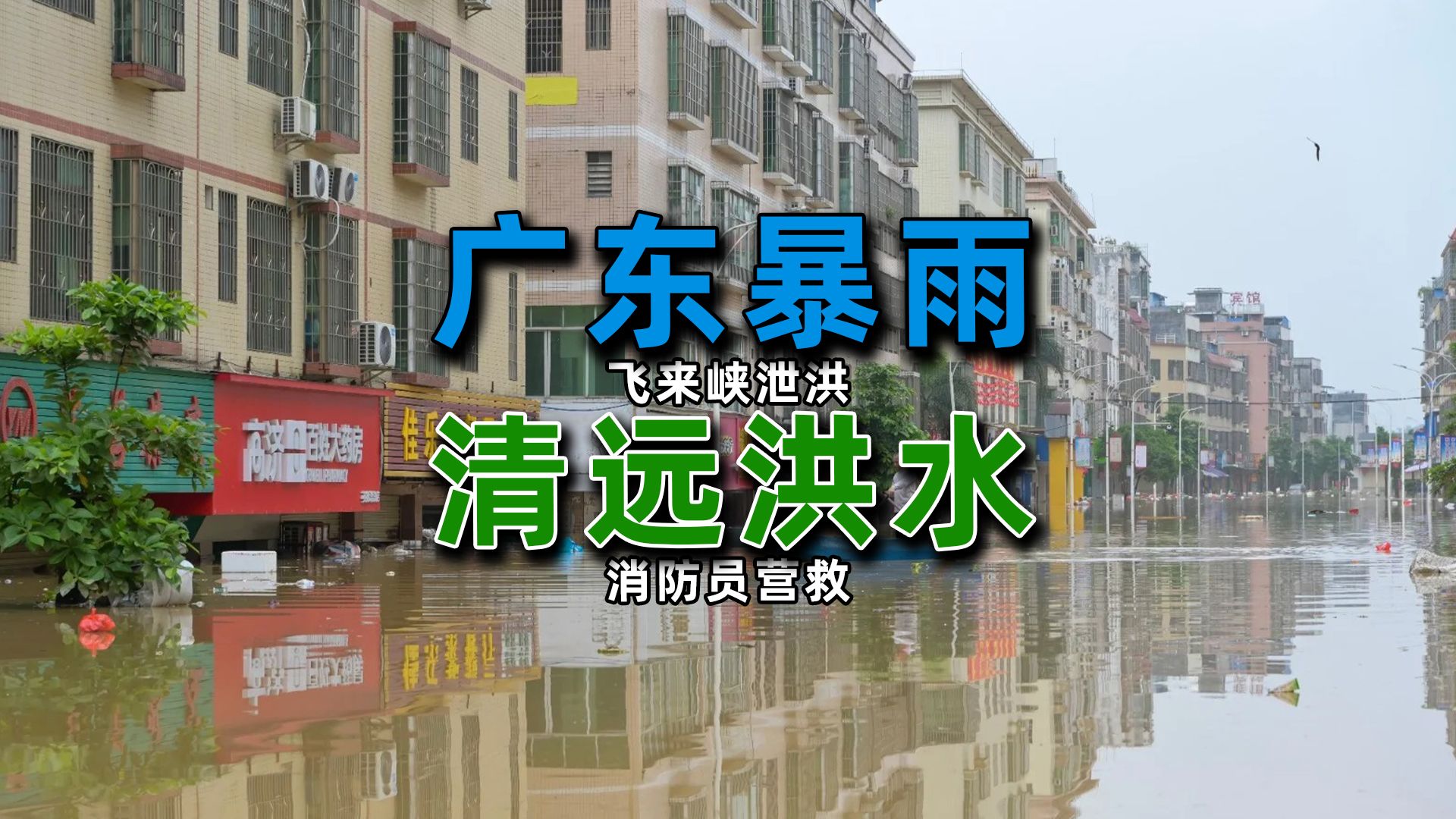 广东暴雨清远洪水,号召市民多屯货家里蹲,非必要不出门!哔哩哔哩bilibili