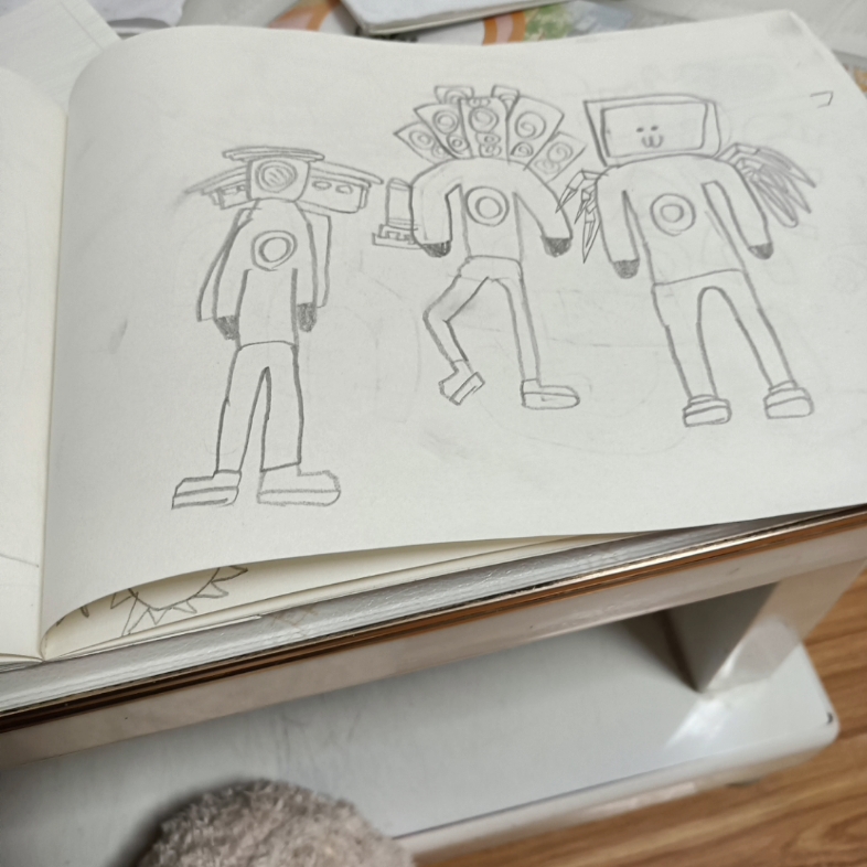 3大泰坦王也是勉强画出来了.