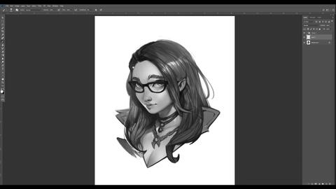 grayscale painting tutorial
