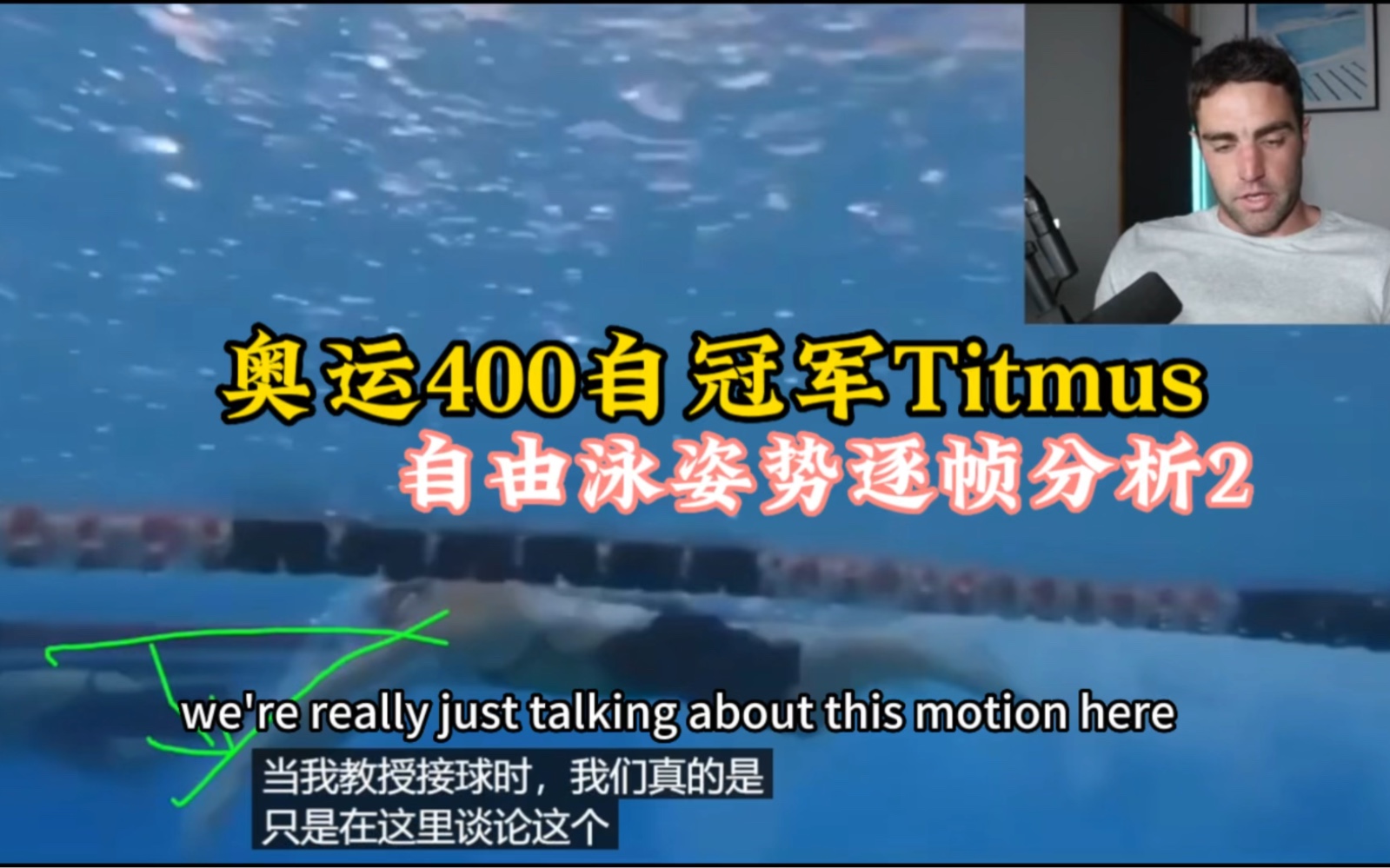 巴黎400自奥运冠军Titmus自由泳姿势逐帧分析哔哩哔哩bilibili