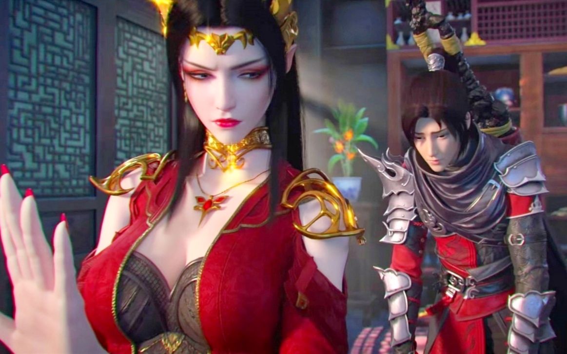 萧炎与美杜莎逛街,买高跟鞋!摸女王翘臀,挨顿打也值了!