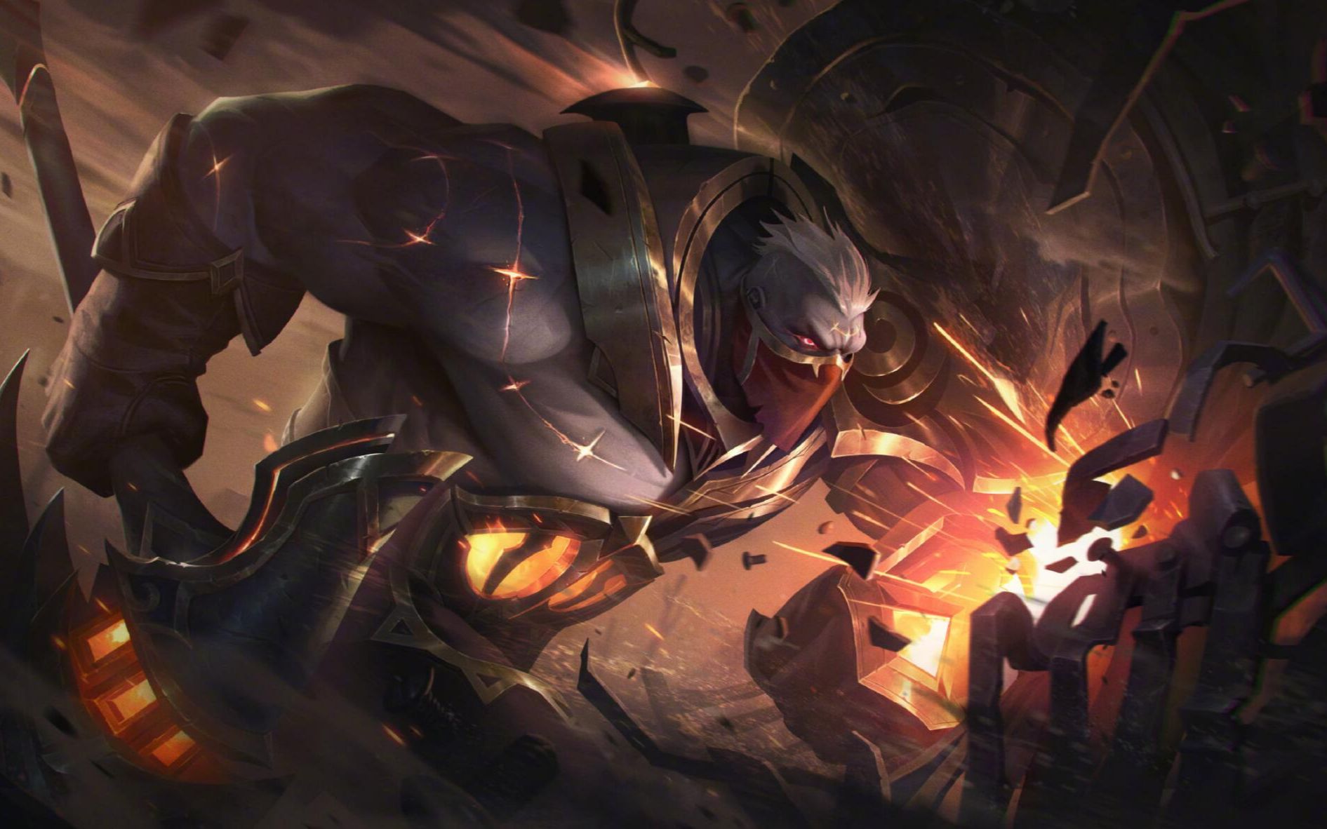 4k塞恩1210西部魔影皮肤最高特效展示亡灵战神合成天使星野未来