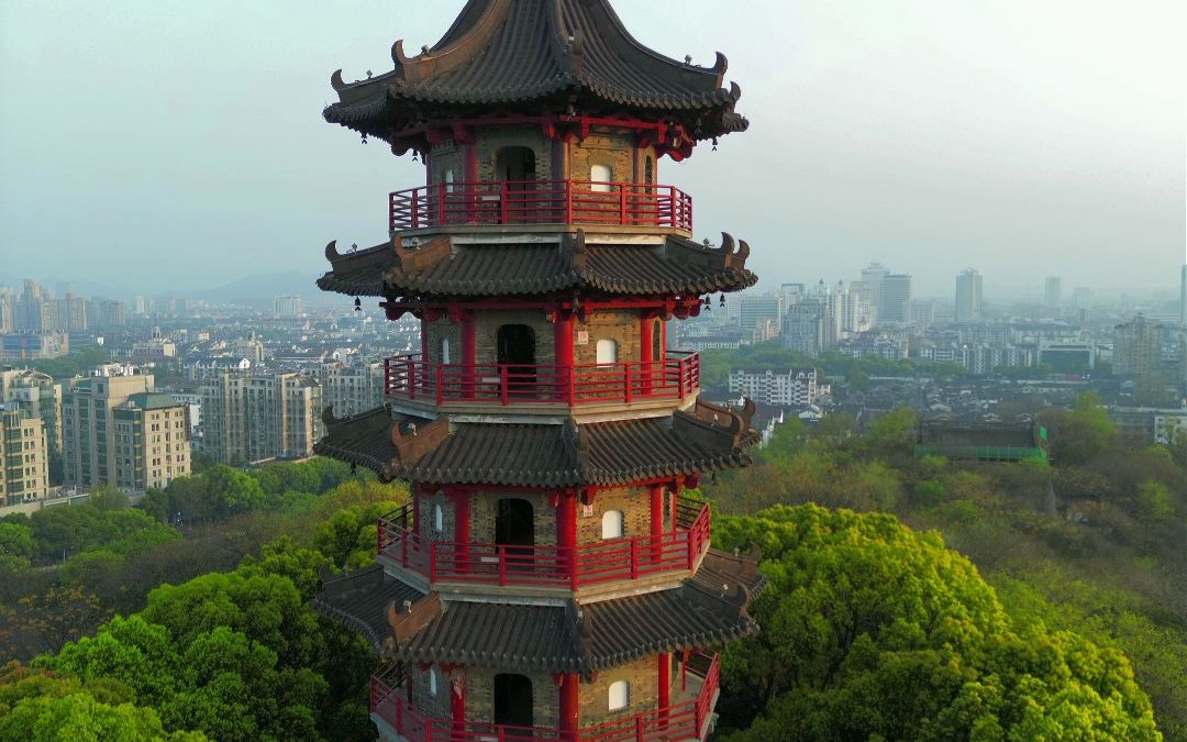 蕺山公園航拍(豎拍)