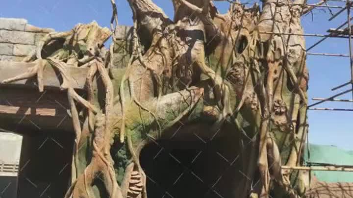 无锡市宜兴市假树厂家/萌轩村口假树/北京朝阳主题餐厅假树制作方法