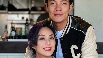 丁子高 晒合照为老婆#杨千嬅 庆生,好甜啊