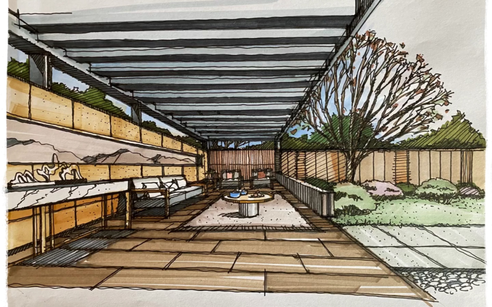 【手绘】手把手带你搞定一点透视上色