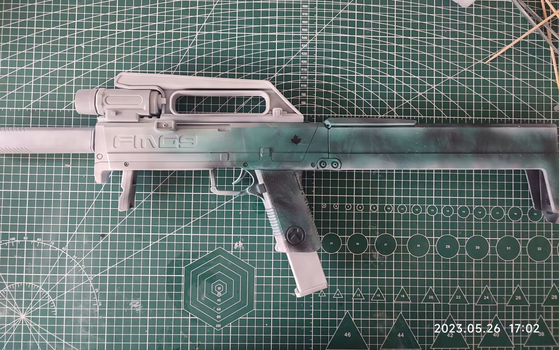 【彩虹六号】水鬼cos道具fmg9墨冰喷涂