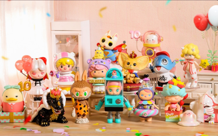 活动作品popmart泡泡玛特十周年限定盲盒开箱2